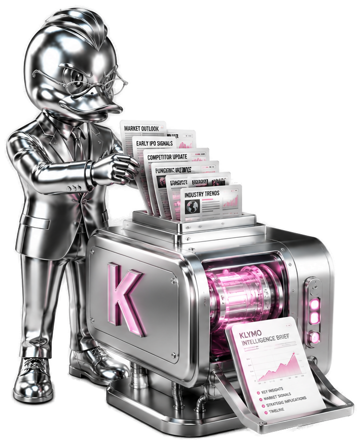 Klymo signal machine mascot printing intelligence briefs